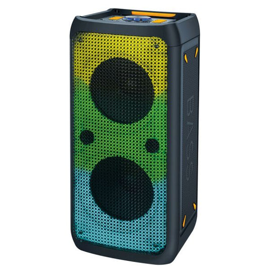 IQ Sound IQ-7028DJBT Portable Bluetooth Speaker System - 36 W RMS - Black